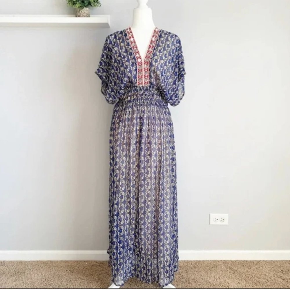 ANTHROPOLOGIE Vineet Bahl Oda Beaded Maxi Dress Sz 10 - NWOT!!